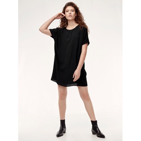 Aritzia Dresses & Skirts - Wilfred Velvet Silk Dolman Dress Sz XS